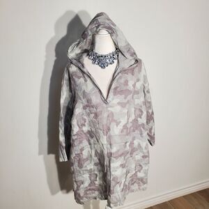 UNBRANDED BOHEMIAN TUNIC GREEN/GRAY 3/4 SLEEVE NO INFO TAG LIKE SIZE 2X